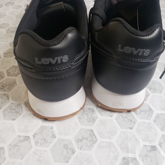 Levi's Comfort BLACK Synthetic Sneaker size 9 - Picture 4 of 8
